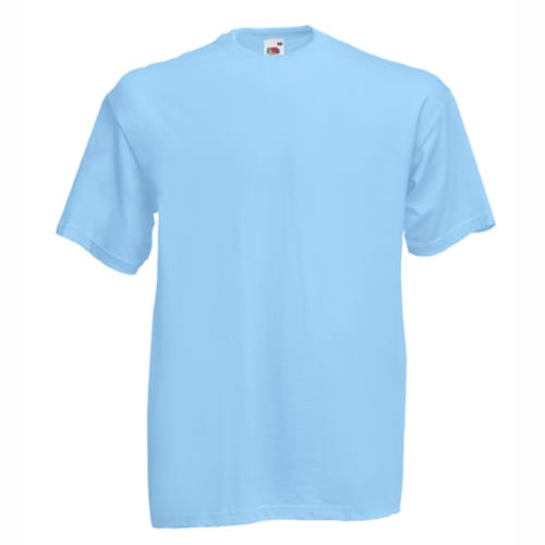 Мъжка памучна тениска, светло синя