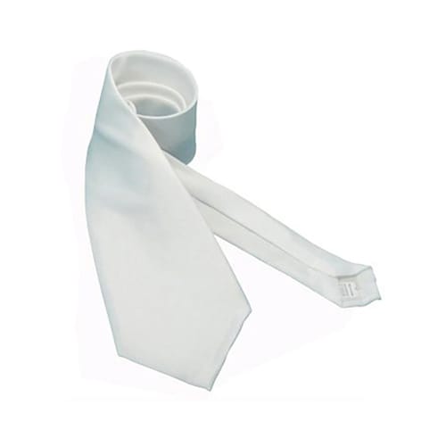 Вратовръзка със снимка или надпис, бяла