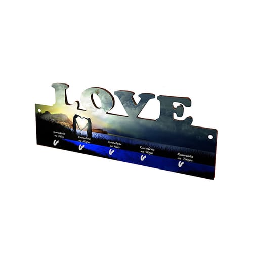 Закачалка за ключове, Love