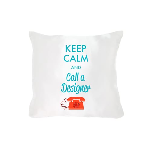 Възглавничка от сатен, квадрат, Keep calm coll
