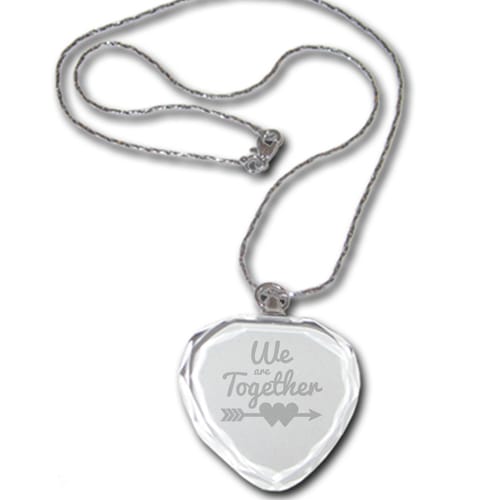 Кристално колие We are Together Уникални подаръци 5010037, сърце