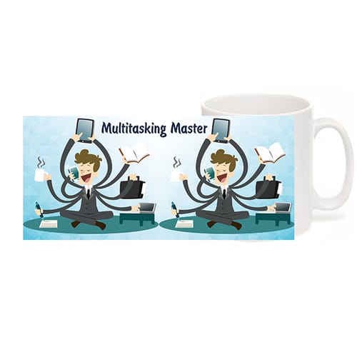 Чаша Уникални подаръци Multitasking master 01090132, бяла