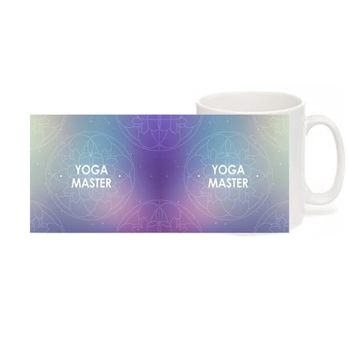 Чаша Уникални подаръци 01090212, бяла Yoga Master