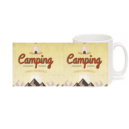 Чаша Уникални подаръци 01090220, бяла Camping
