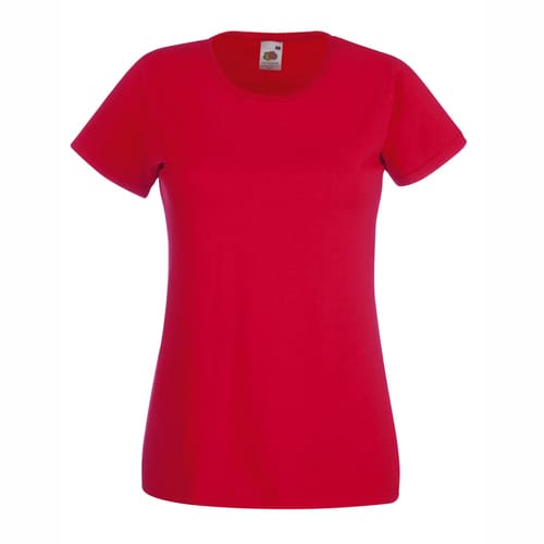 Дамска памучна тениска, червена