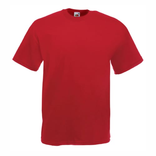 Мъжка памучна тениска, тъмно червена