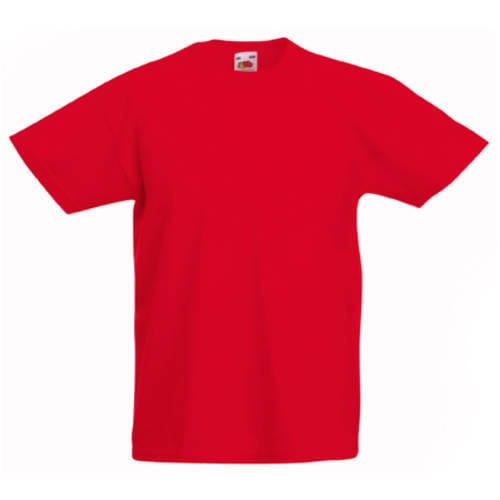 Детска памучна тениска, червена