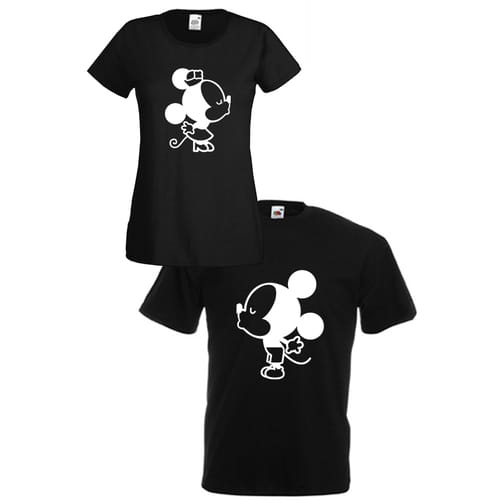 Комплект тениски "Mickey & Minnie" (черни), 8010011