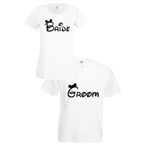 Комплект тениски "Bride & Groom" (бели), 8020029