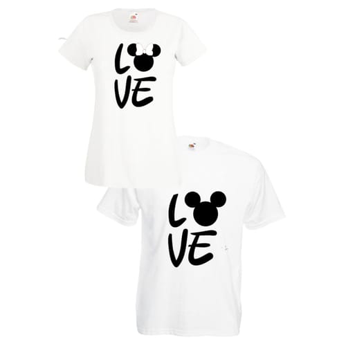 Комплект тениски "Love" (бели), 8020031