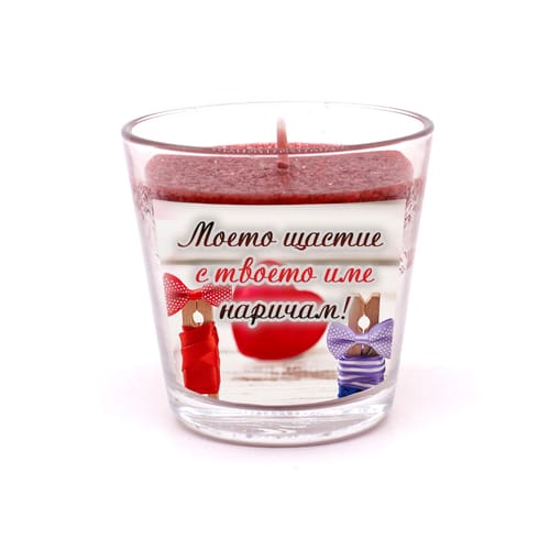 Свещ в стъклена чашка "Вълшебна нощ", модел 2