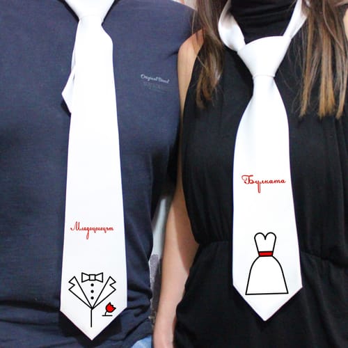 Комплект вратовръзки за двойки, вариант 1