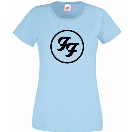 Дамска памучна тениска с текст: Foo Fighters