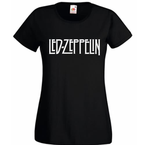 Дамска памучна тениска с текст: Led Zeppelin