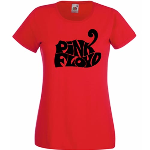 Дамска памучна тениска с текст: Pink Floyd