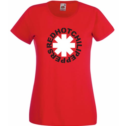 Дамска памучна тениска с текст: Red Hot