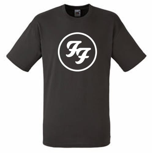 Мъжка памучна тениска с текст: Foo Fighters