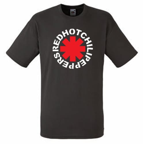 Мъжка памучна тениска с текст: Red Hot