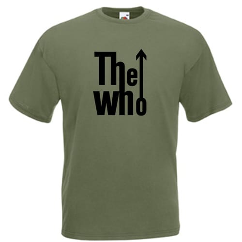 Мъжка памучна тениска с текст: The Who