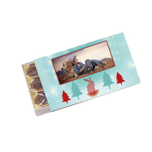 Шоколадови бонбони Toffifee кутия 30 бонбона с Ваша снимка за Коледа  вариант 1