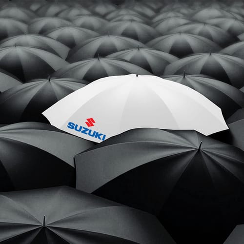 Сгъваем чадър, лого SUZUKI