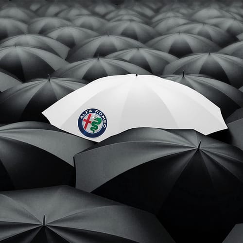 Сгъваем чадър, лого ALFA ROMEO