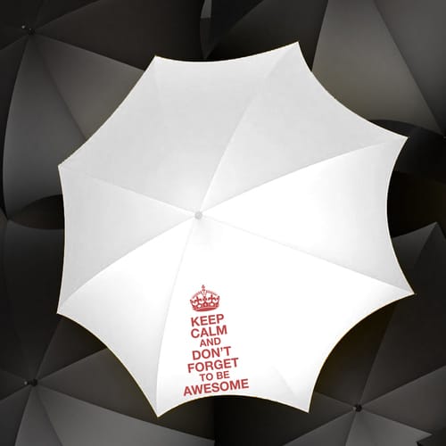 Сгъваем чадър с интересен надпис, дизайн 34