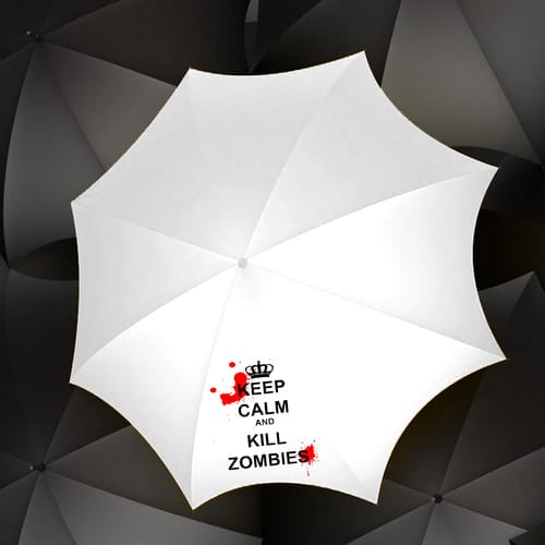 Сгъваем чадър с интересен надпис, дизайн 38