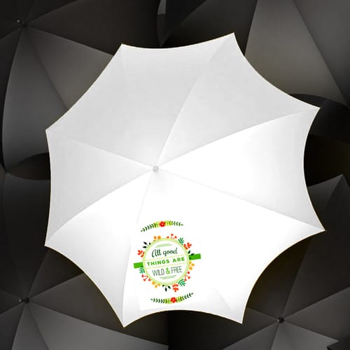 Сгъваем чадър с интересен надпис, дизайн 45