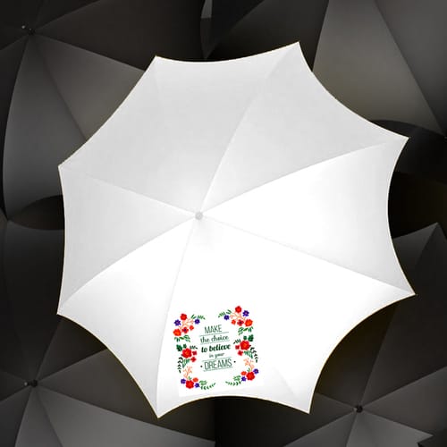 Сгъваем чадър с интересен надпис, дизайн 46