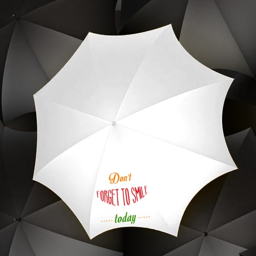 Сгъваем чадър с интересен надпис, дизайн 47