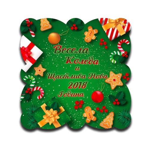 Коледна, метална рамка, 20х20см., 90020302 - готово предложение