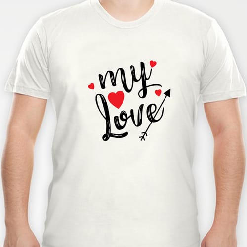 Романтична тениска, дизайн 7