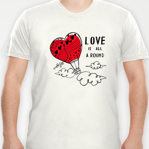 Романтична тениска, дизайн 9