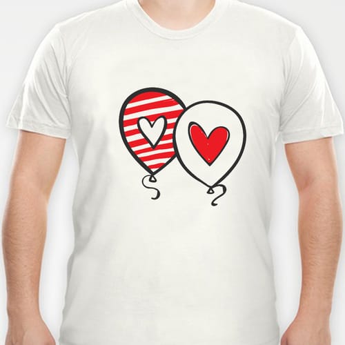 Романтична тениска, дизайн 15