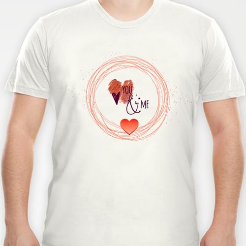 Романтична тениска, дизайн 19