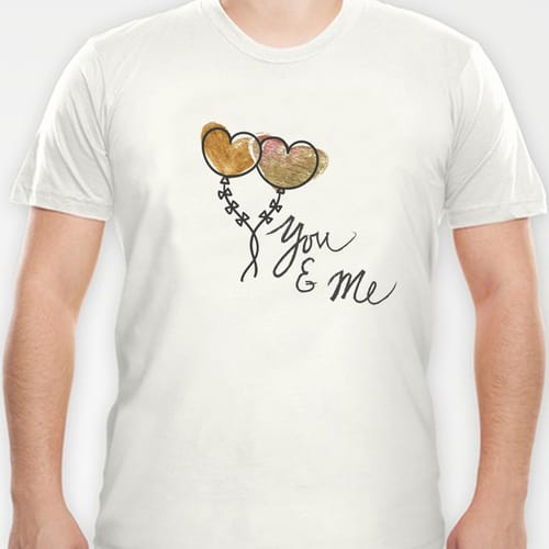 Романтична тениска, дизайн 22