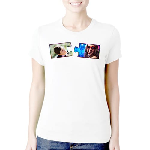 Полиестерна тениска пъзел с Ваши снимки, вариант 3