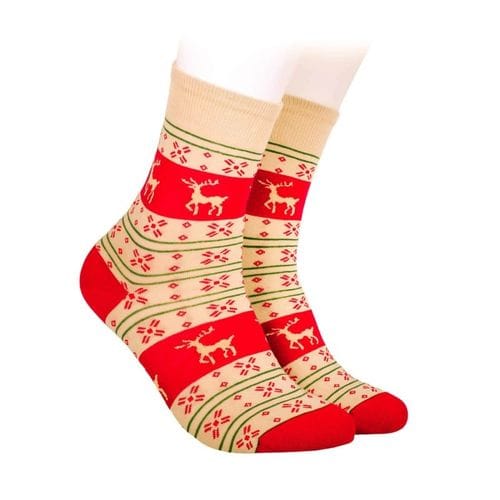 медальон Извинете ме противоречие Чорапи за Коледа на райета | Уникални подаръци – Вашият уникален
