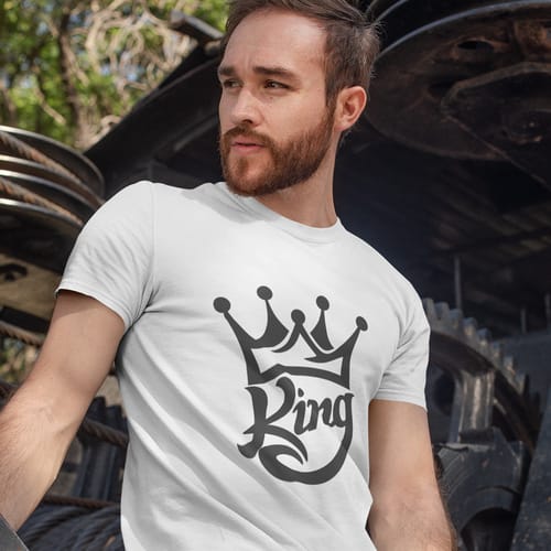 Мъжка лятна тениска - "King"