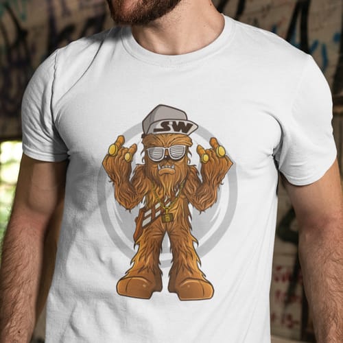 Мъжка лятна тениска - "Chewbacca"