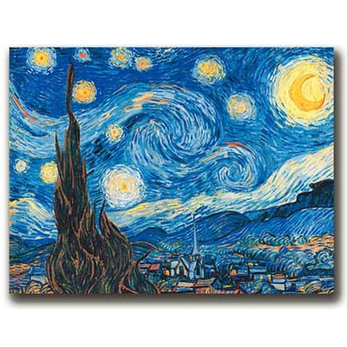 Звездна нощ (The Starry Night), Винсент Ван Гог - печатна репродукция