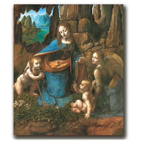 Мадоната на скалите, Леонардо Да Винчи - печатна репродукция