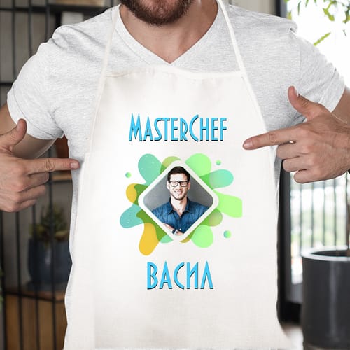 Кухненска престилка с Ваша снимка за Васил:"Master Chef"