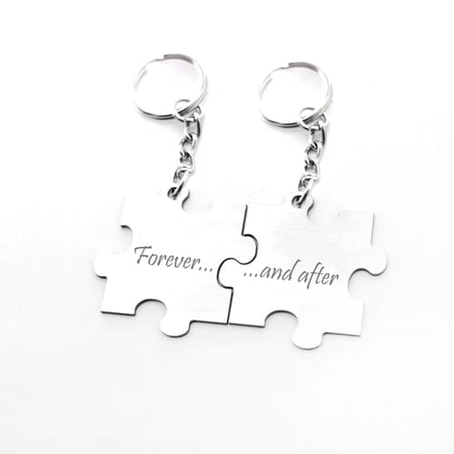 Комплект ключодържатели парчета от пъзел: "Forever...and after!"