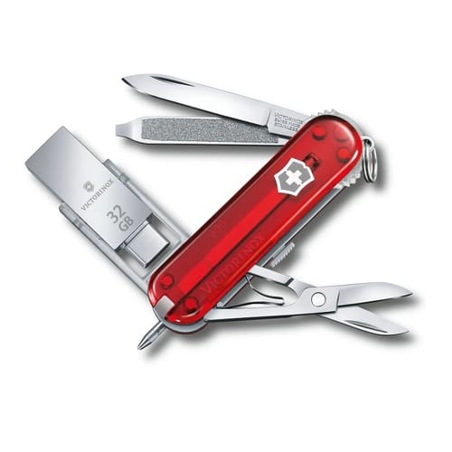 Швейцарски джобен нож Victorinox@work (с 32 GB USB памет)