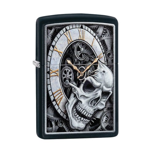 Запалка Zippo Skull Clock Design