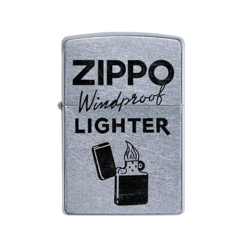 Запалка Zippo Logo Windproof Street Chrome
