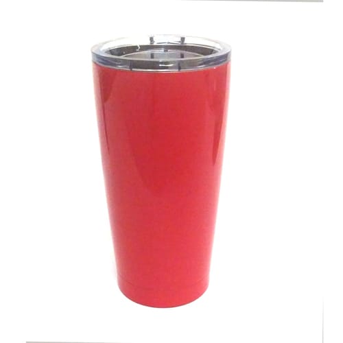 Метална термо чаша за топли напитки, червена