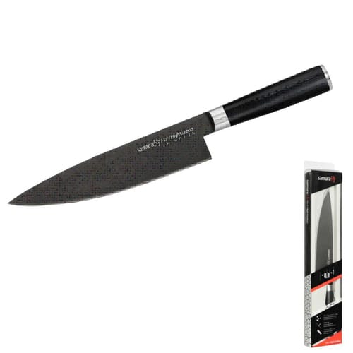 SAMURA MO V Професионален нож на шеф готвача 20 см, черно острие